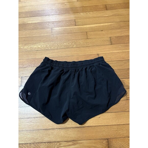 Lululemon Size 12 Hotty Hot Short Long 4" Black - Picture 3 of 5
